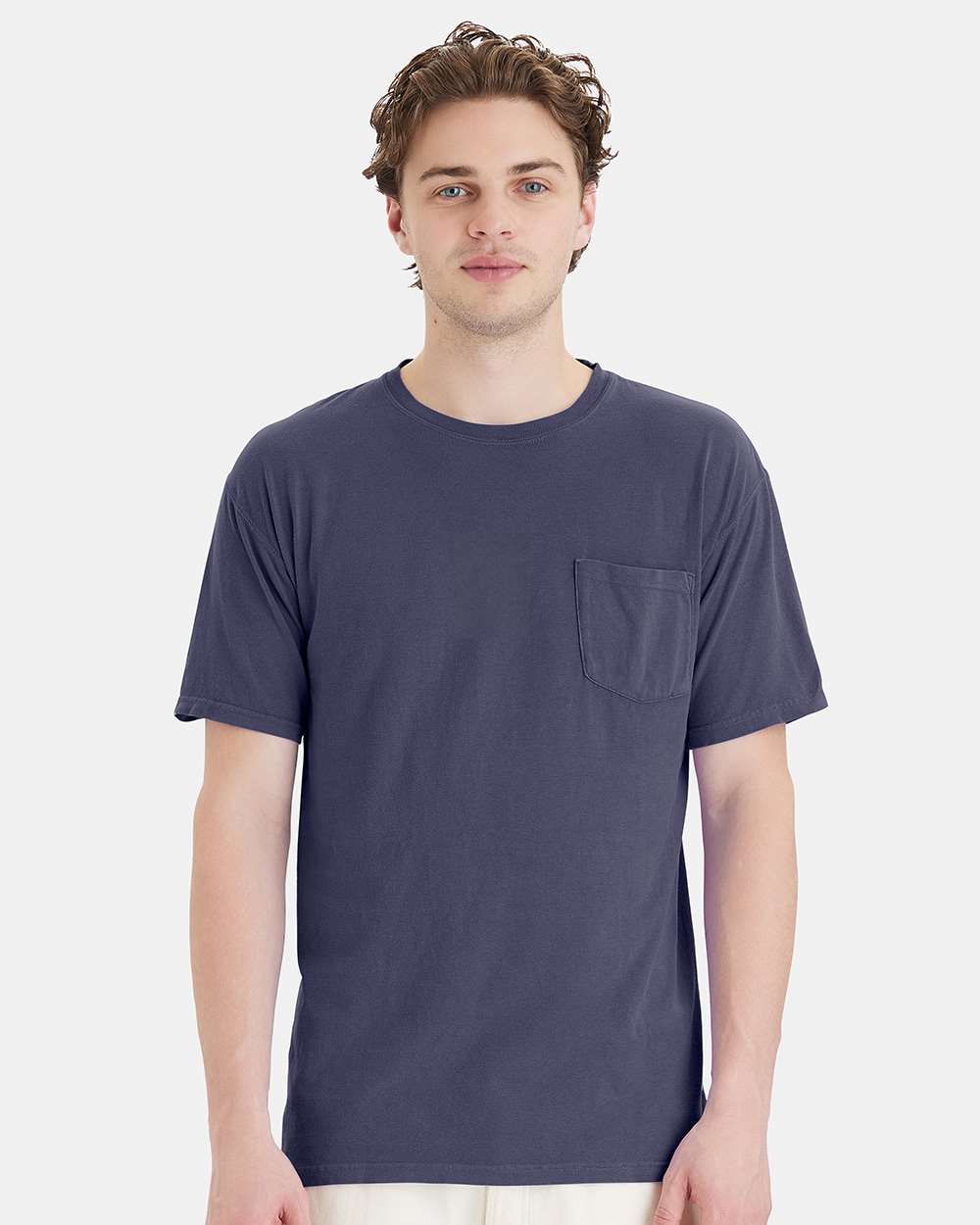 ComfortWash by Hanes GDH150 - Unisex Garment-Dyed Pocket T-Shirt — Anchor Slate