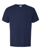 ComfortWash by Hanes GDH150 - Unisex Garment-Dyed Pocket T-Shirt — Navy (flat)