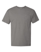 ComfortWash by Hanes GDH150 - Unisex Garment-Dyed Pocket T-Shirt — Concrete Grey (flat)