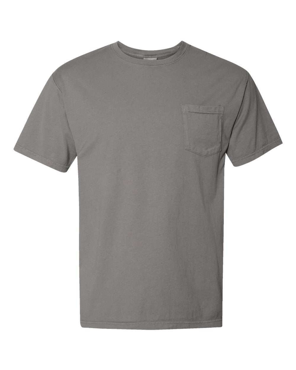 ComfortWash by Hanes GDH150 - Unisex Garment-Dyed Pocket T-Shirt — Concrete Grey (flat)