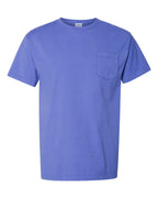 ComfortWash by Hanes GDH150 - Unisex Garment-Dyed Pocket T-Shirt — Deep Forte Blue (flat)
