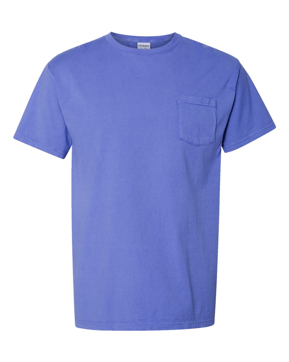 ComfortWash by Hanes GDH150 - Unisex Garment-Dyed Pocket T-Shirt — Deep Forte Blue (flat)