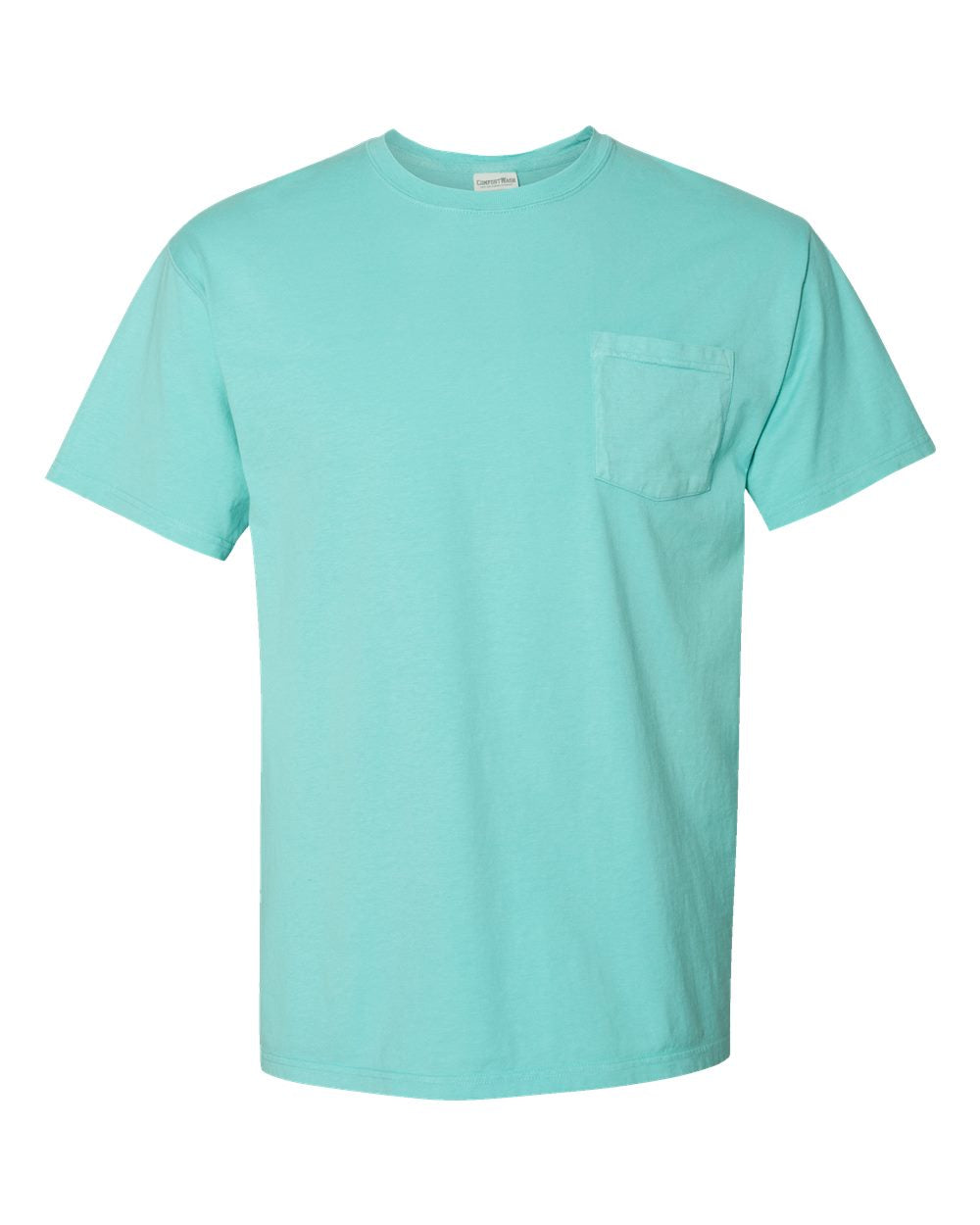 ComfortWash by Hanes GDH150 - Unisex Garment-Dyed Pocket T-Shirt — Mint (flat)