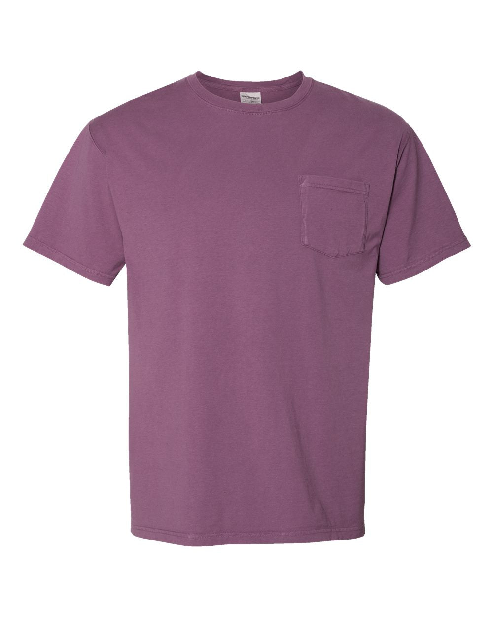 ComfortWash by Hanes GDH150 - Unisex Garment-Dyed Pocket T-Shirt — Purple Plum Raisin (flat)