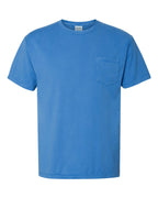 ComfortWash by Hanes GDH150 - Unisex Garment-Dyed Pocket T-Shirt — Summer Sky Blue (flat)