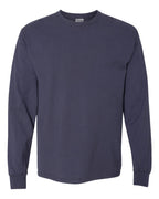 ComfortWash by Hanes GDH200 - Unisex Garment-Dyed Long Sleeve T-Shirt — Anchor Slate (flat)
