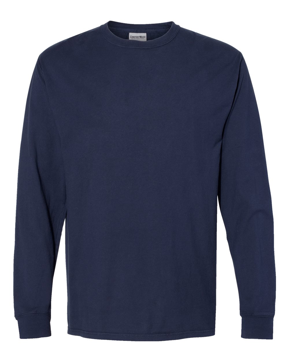 ComfortWash by Hanes GDH200 - Unisex Garment-Dyed Long Sleeve T-Shirt — Navy (flat)