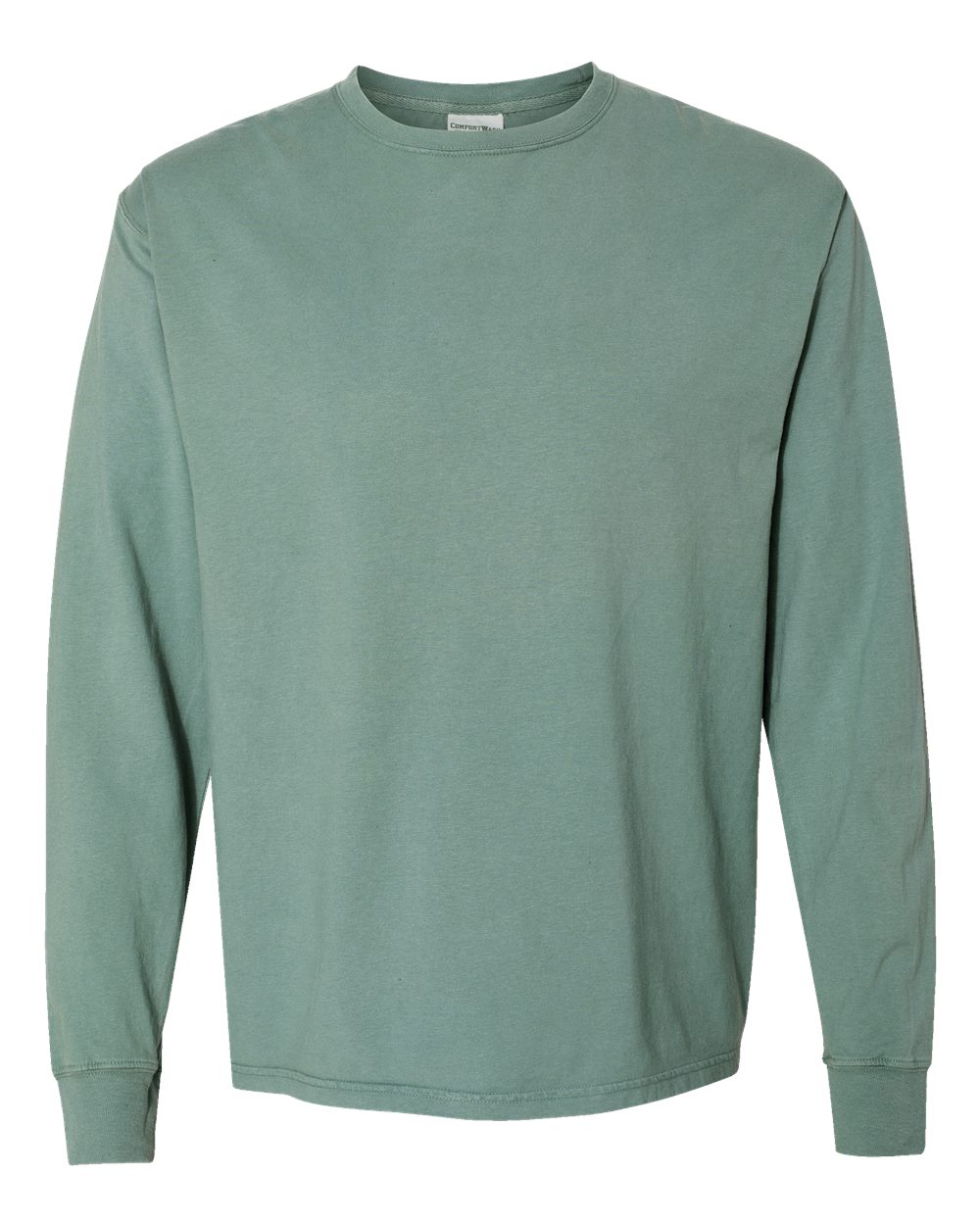 ComfortWash by Hanes GDH200 - Unisex Garment-Dyed Long Sleeve T-Shirt — Cypress Green (flat)