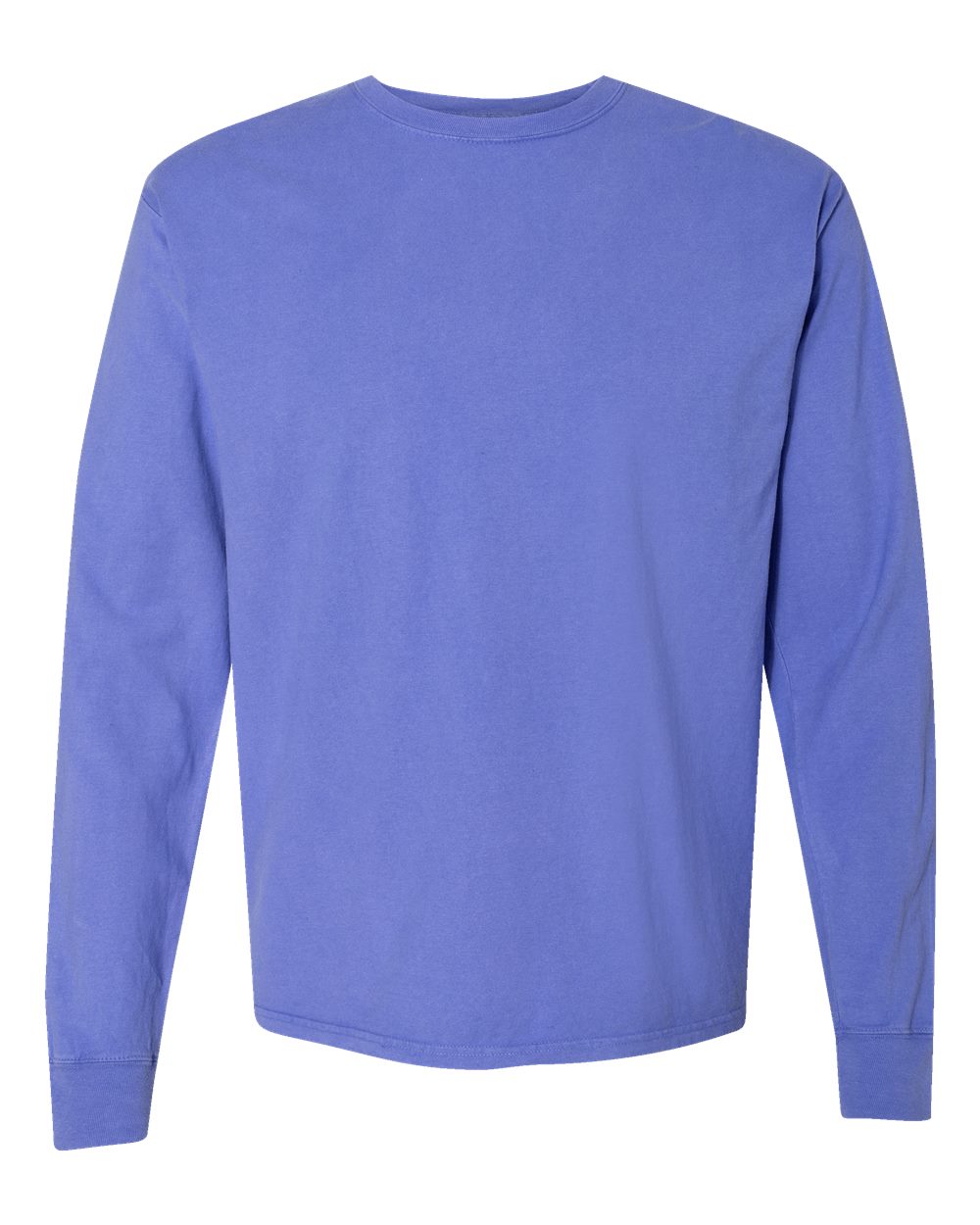 ComfortWash by Hanes GDH200 - Unisex Garment-Dyed Long Sleeve T-Shirt — Deep Forte Blue (flat)
