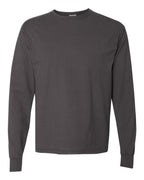 ComfortWash by Hanes GDH200 - Unisex Garment-Dyed Long Sleeve T-Shirt — New Railroad Grey (flat)