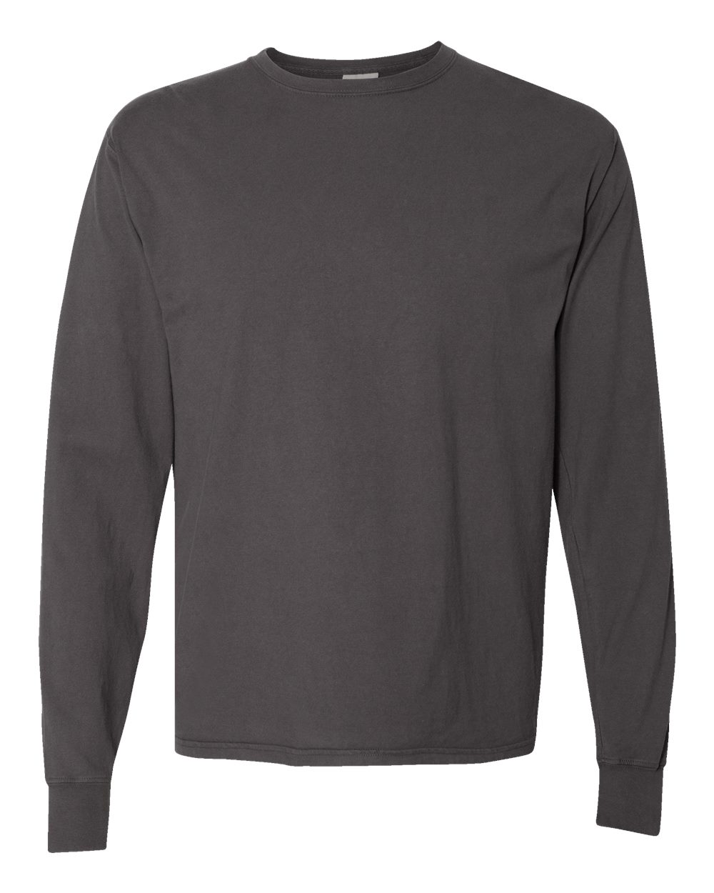 ComfortWash by Hanes GDH200 - Unisex Garment-Dyed Long Sleeve T-Shirt — New Railroad Grey (flat)