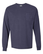 ComfortWash by Hanes GDH250 - Unisex Garment-Dyed Long Sleeve T-Shirt With a Pocket ComfortWash by Hanes