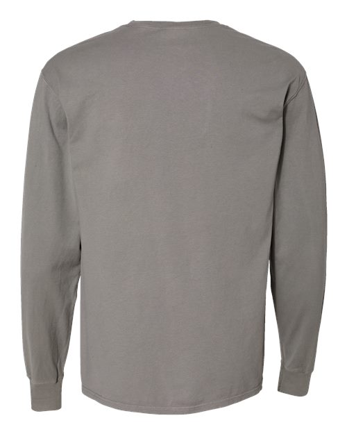 ComfortWash by Hanes GDH250 - Unisex Garment-Dyed Long Sleeve T-Shirt With a Pocket ComfortWash by Hanes