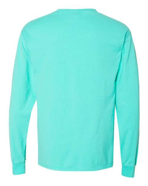 ComfortWash by Hanes GDH250 - Unisex Garment-Dyed Long Sleeve T-Shirt With a Pocket ComfortWash by Hanes