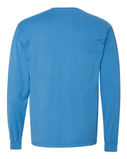 ComfortWash by Hanes GDH250 - Unisex Garment-Dyed Long Sleeve T-Shirt With a Pocket ComfortWash by Hanes