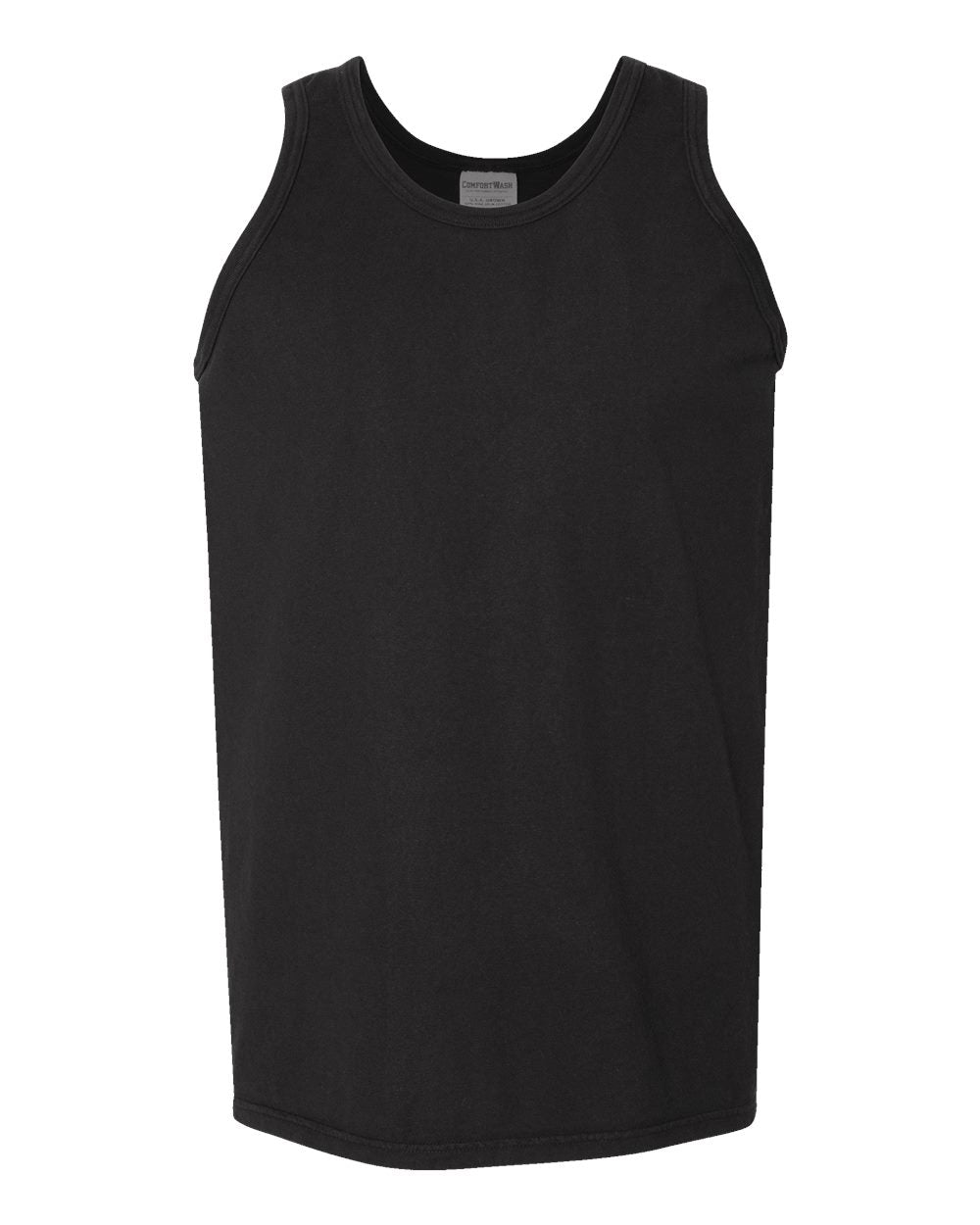 ComfortWash by Hanes GDH300 - Unisex Garment-Dyed Unisex Tank Top — Black (flat)