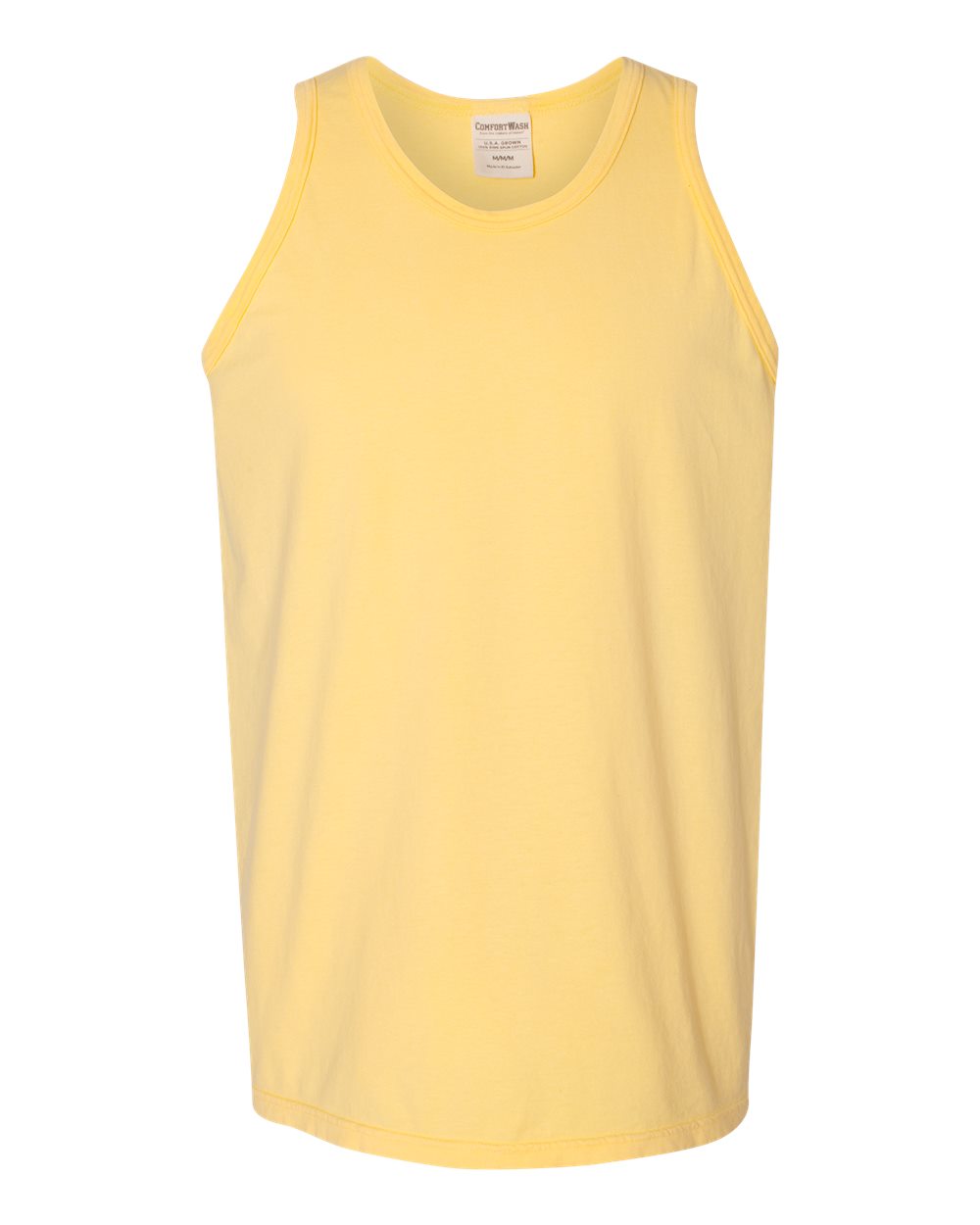 ComfortWash by Hanes GDH300 - Unisex Garment-Dyed Unisex Tank Top — Summer Squash Yellow (flat)