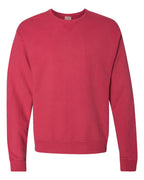 ComfortWash by Hanes GDH400 - Unisex Garment-Dyed Crewneck Sweatshirt — Crimson Fall (flat)
