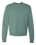 ComfortWash by Hanes GDH400 - Unisex Garment-Dyed Crewneck Sweatshirt — Cypress Green (flat)