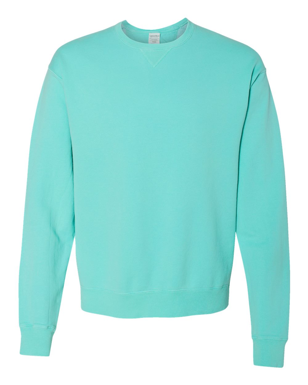 ComfortWash by Hanes GDH400 - Unisex Garment-Dyed Crewneck Sweatshirt — Mint (flat)