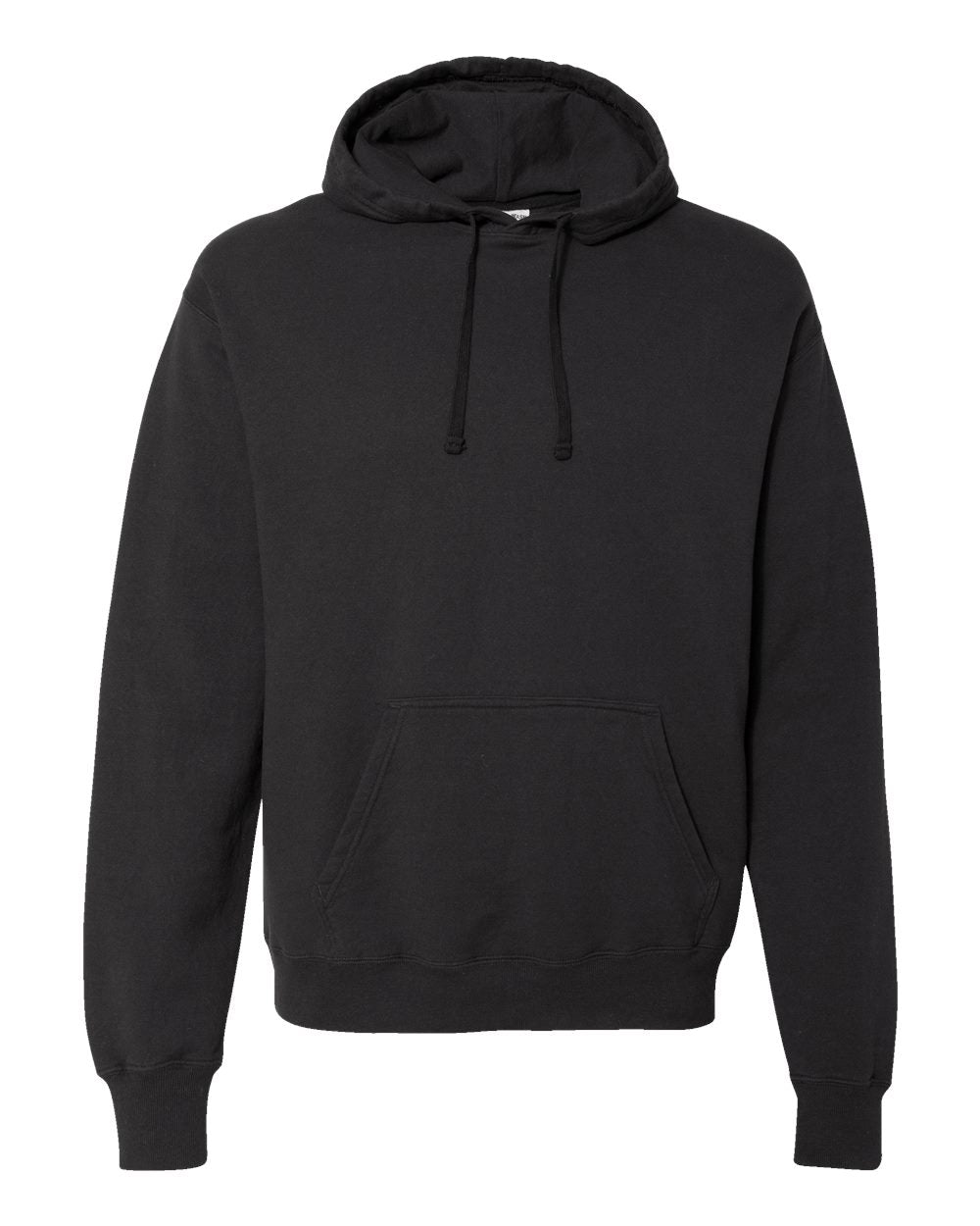 ComfortWash by Hanes GDH450 - Unisex Garment-Dyed Hooded Sweatshirt — Black (flat)