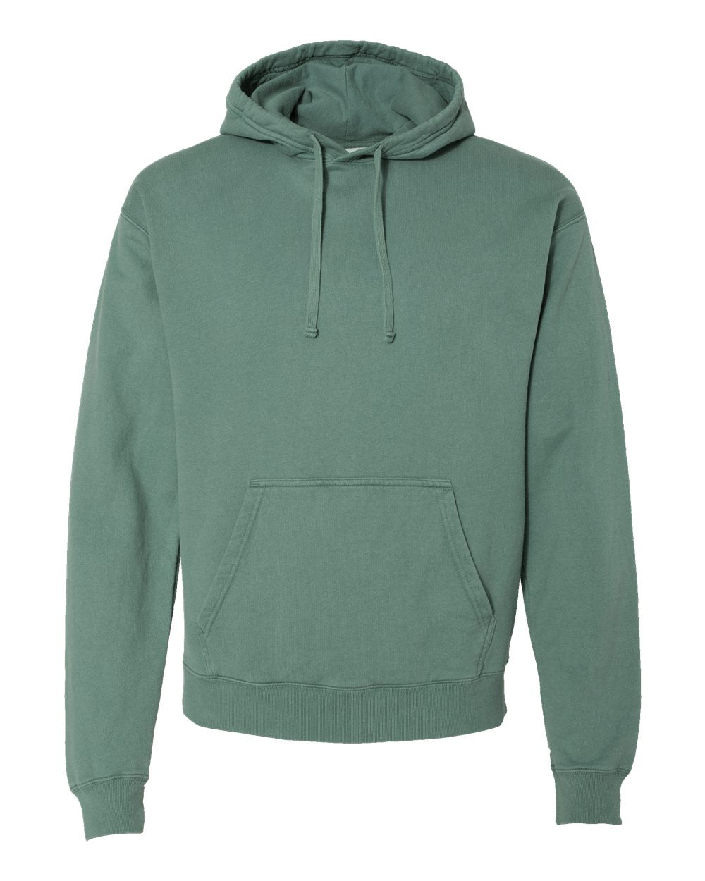 ComfortWash by Hanes GDH450 - Unisex Garment-Dyed Hooded Sweatshirt — Cypress Green (flat)