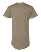 BELLA + CANVAS 3006 — Men's Long Body Urban Tee — Heather Olive (flat)