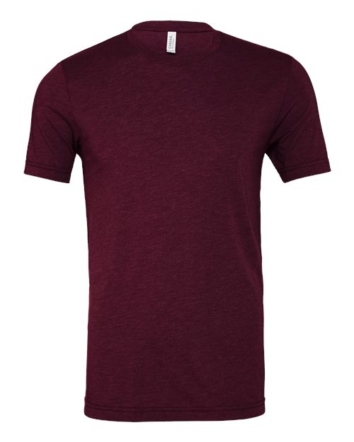 BELLA + CANVAS 3413 - Triblend Tee - Solid Maroon Triblend