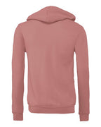 BELLA + CANVAS 3739 - Unisex Sponge Fleece Full-Zip Hoodie Sweatshirt - Mauve