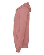 BELLA + CANVAS 3739 - Unisex Sponge Fleece Full-Zip Hoodie Sweatshirt - Mauve