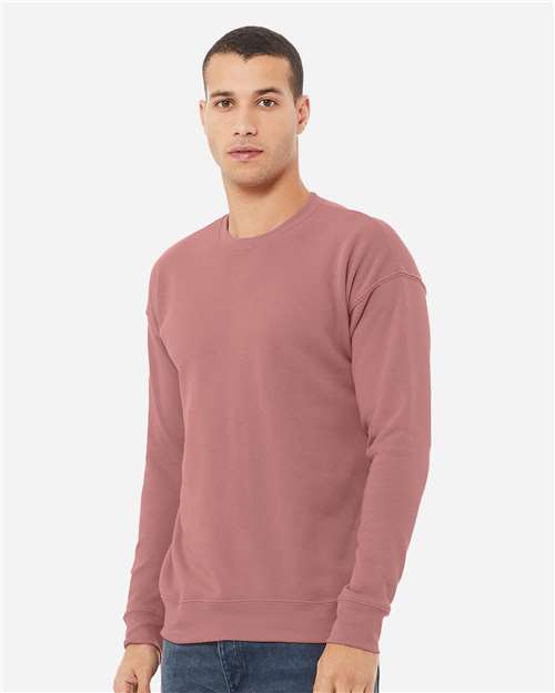 BELLA + CANVAS 3945 - Unisex Sponge Fleece Drop Shoulder Crewneck Sweatshirt - Mauve