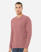 BELLA + CANVAS 3945 - Unisex Sponge Fleece Drop Shoulder Crewneck Sweatshirt - Mauve