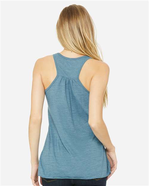 BELLA + CANVAS 8800 - Women's Flowy Racerback Tank - Denim Slub