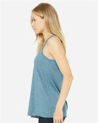 BELLA + CANVAS 8800 - Women's Flowy Racerback Tank - Denim Slub