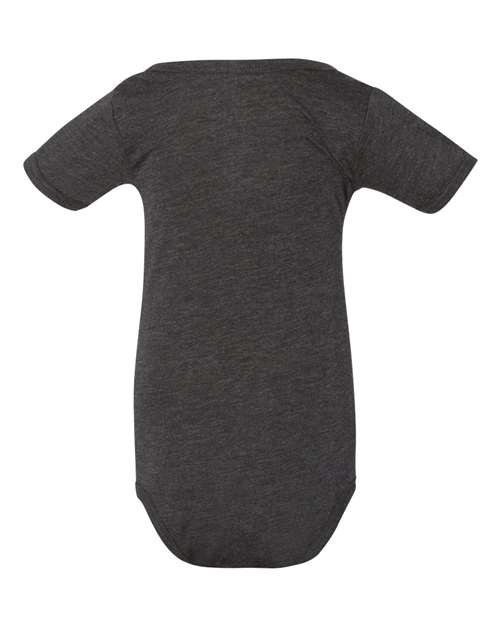 BELLA + CANVAS 134B - Infant Triblend One Piece - Charcoal Black Triblend