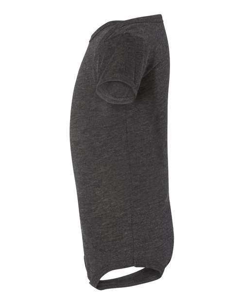 BELLA + CANVAS 134B - Infant Triblend One Piece - Charcoal Black Triblend