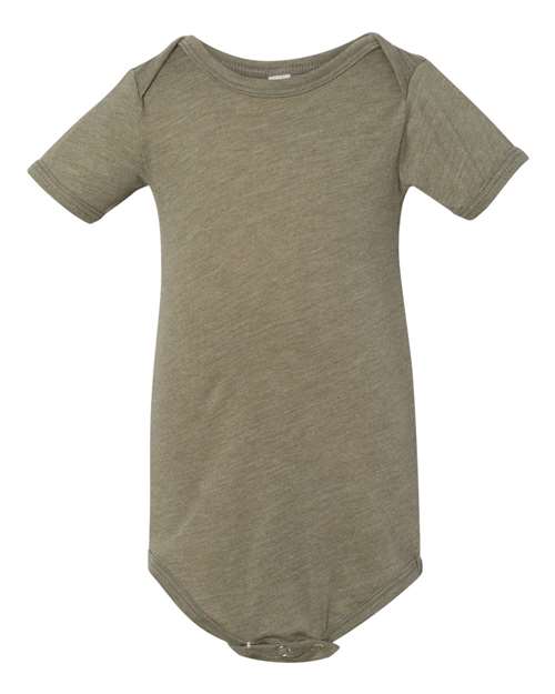 BELLA + CANVAS 134B - Infant Triblend One Piece - Olive Triblend
