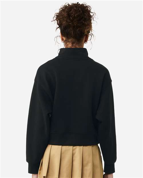 BELLA + CANVAS 4540 - Women's 10 oz. Heavyweight Half-Zip Pullover - Black