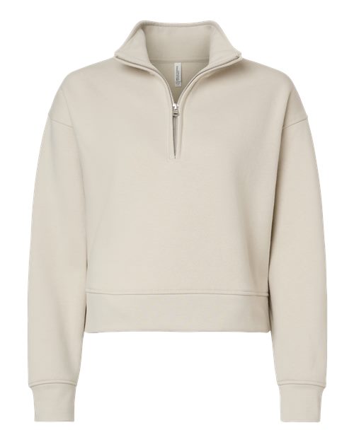 BELLA + CANVAS 4540 - Women's 10 oz. Heavyweight Half-Zip Pullover - Dust