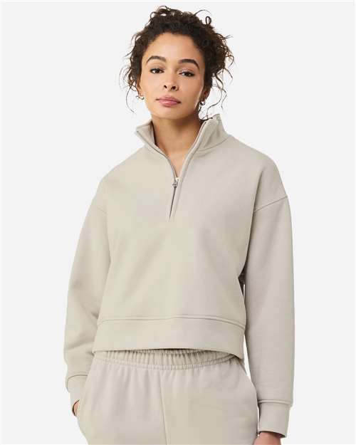 BELLA + CANVAS 4540 - Women's 10 oz. Heavyweight Half-Zip Pullover - Dust