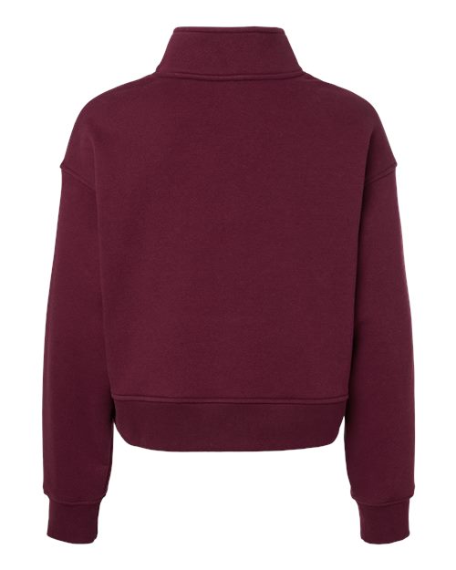 BELLA + CANVAS 4540 - Women's 10 oz. Heavyweight Half-Zip Pullover - Maroon