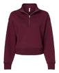 BELLA + CANVAS 4540 - Women's 10 oz. Heavyweight Half-Zip Pullover - Maroon