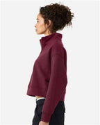 BELLA + CANVAS 4540 - Women's 10 oz. Heavyweight Half-Zip Pullover - Maroon