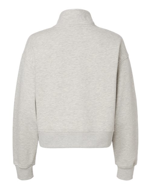 BELLA + CANVAS 4540 - Women's 10 oz. Heavyweight Half-Zip Pullover - Vintage Heather Grey