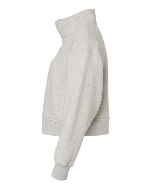 BELLA + CANVAS 4540 - Women's 10 oz. Heavyweight Half-Zip Pullover - Vintage Heather Grey