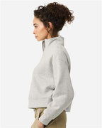BELLA + CANVAS 4540 - Women's 10 oz. Heavyweight Half-Zip Pullover - Vintage Heather Grey