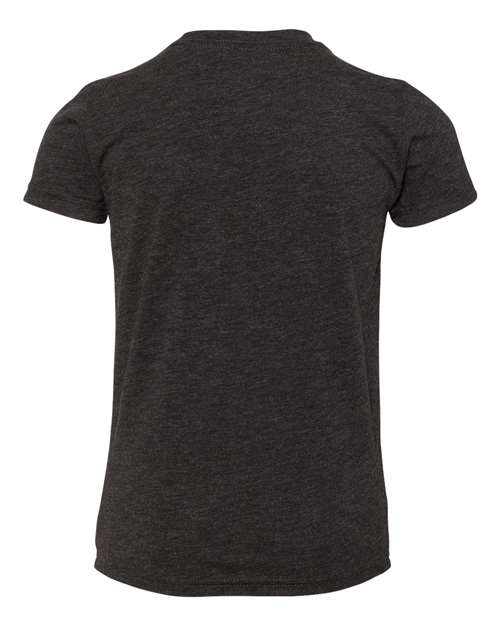 BELLA + CANVAS 3413Y - Youth Triblend Tee - Charcoal Black Triblend