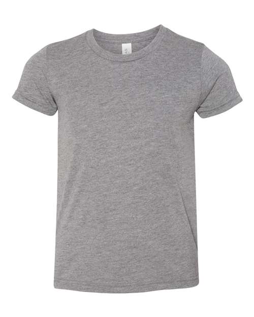 BELLA + CANVAS 3413Y - Youth Triblend Tee - Grey Triblend