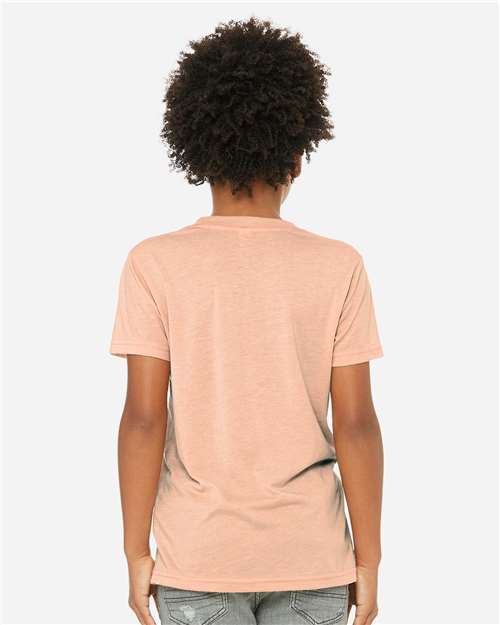 BELLA + CANVAS 3413Y - Youth Triblend Tee - Peach Triblend