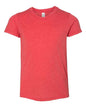 BELLA + CANVAS 3413Y - Youth Triblend Tee - Red Triblend